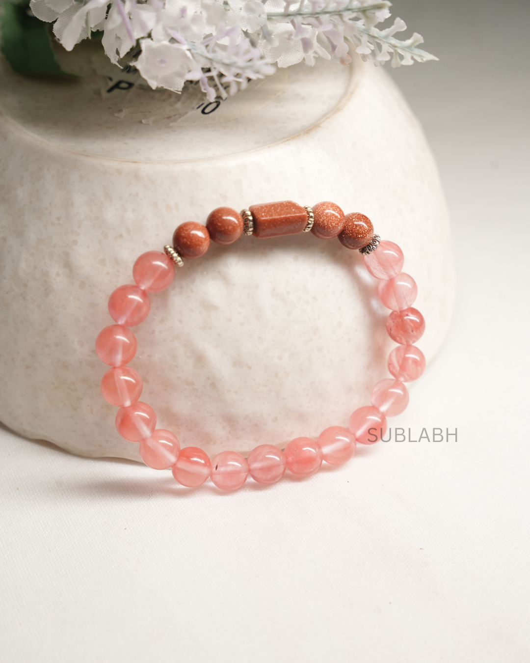 Premium Scorpio (Vrischika Rashi) Rudraksha & Agate Protection Bracelet | Mangal Manifestation Band