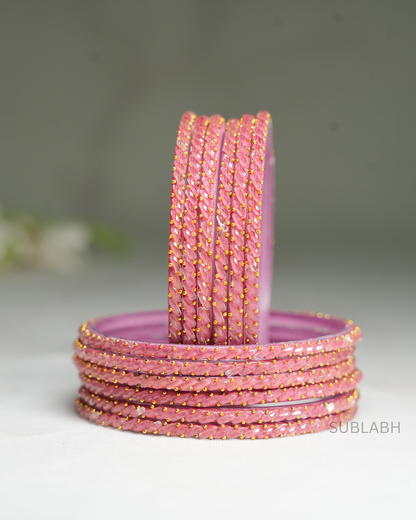 Bahaar Bangles - Spaced Double Dotted with Ridges(Dozen)