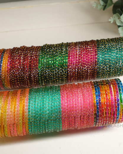 Bahaar Bangles - Spaced Double Dotted (Dozen)