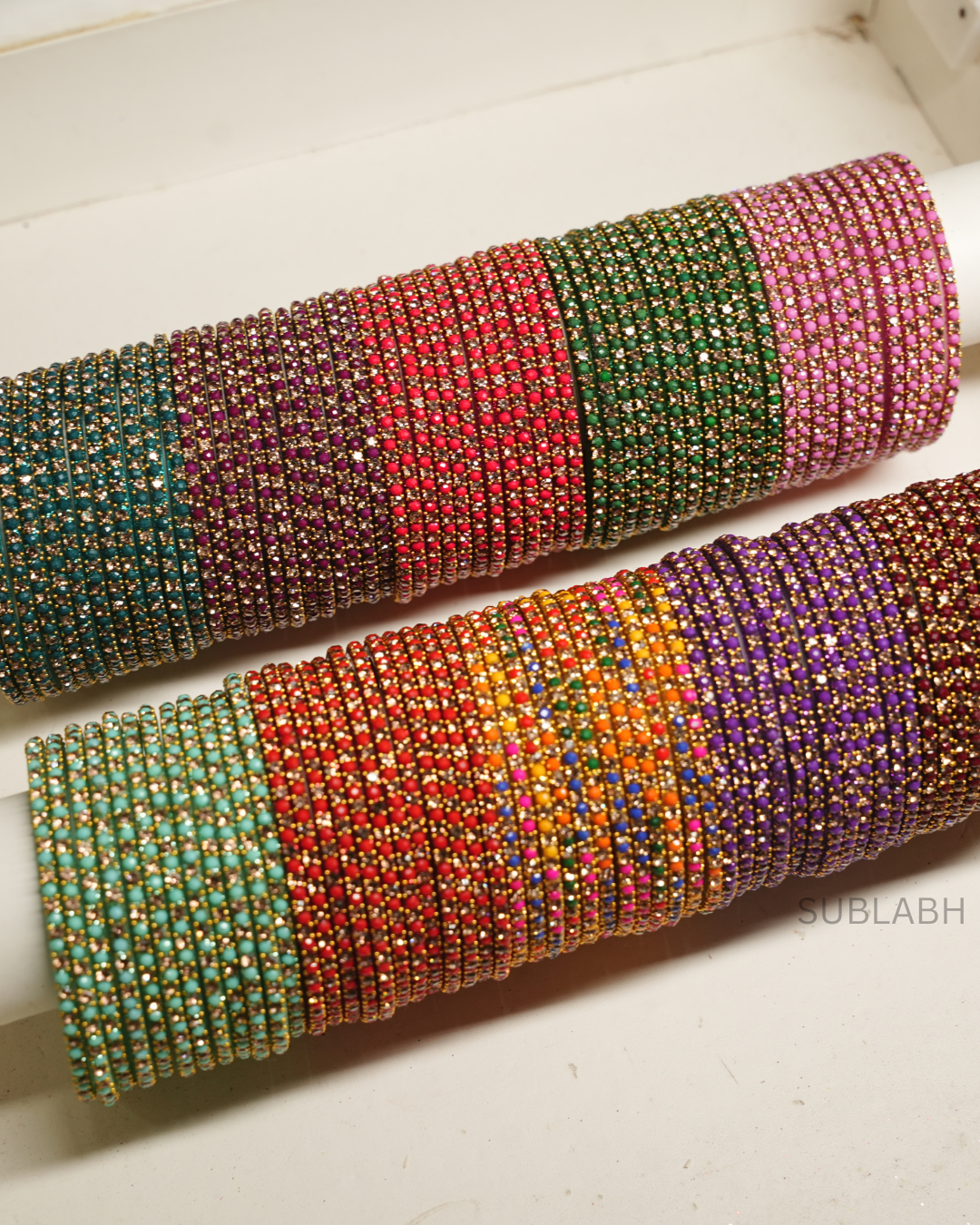 Bahaar Bangles- Uniform Gemstone across (Dozen)