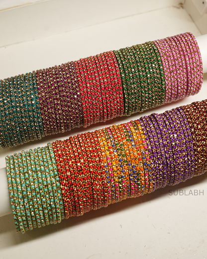Bahaar Bangles- Uniform Gemstone across (Dozen)