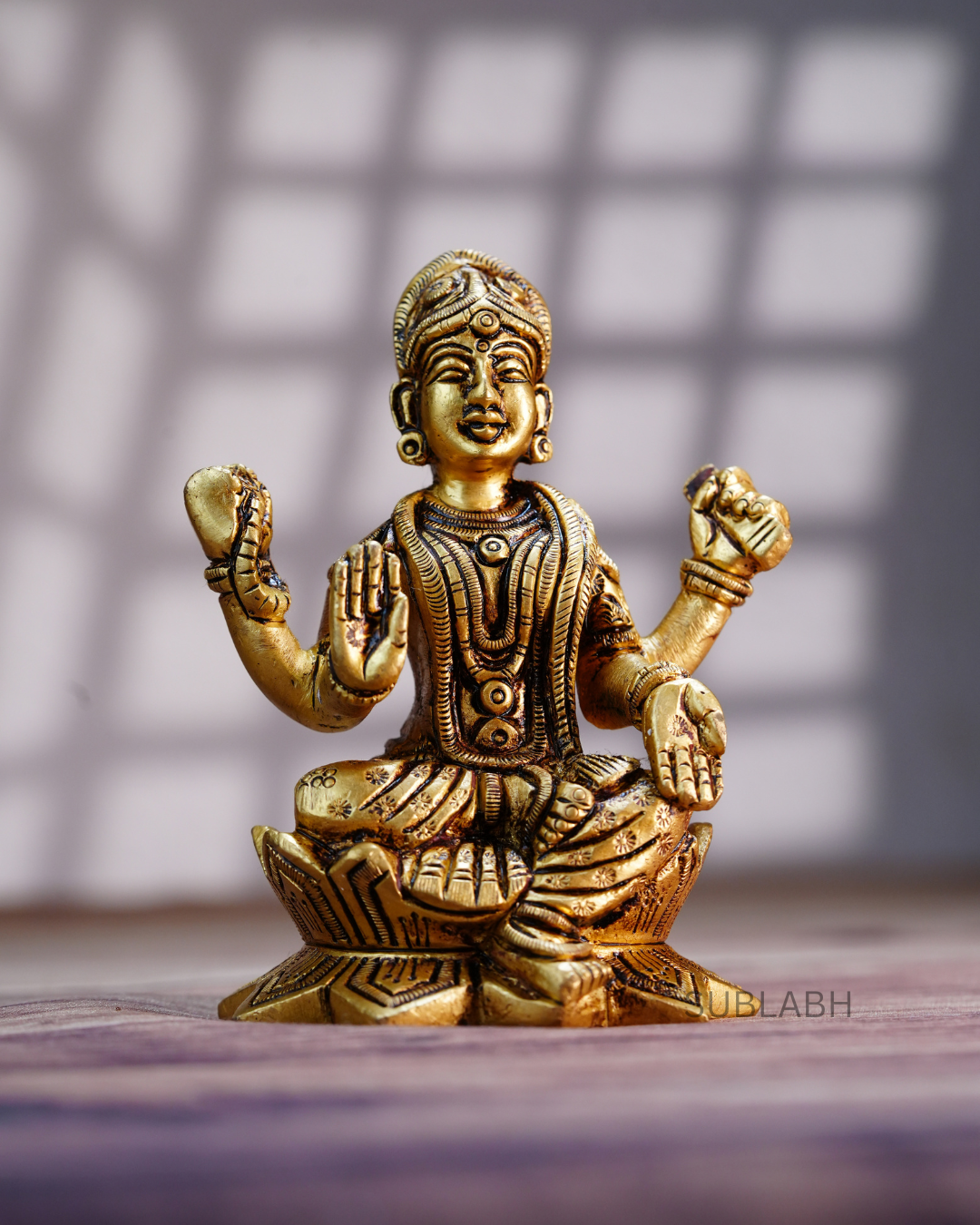Sublabh Pure Brass Bala Tripura Sundari Idol – Sacred Sitting Balambika Murti for Beauty, Bliss & Spiritual Awakening