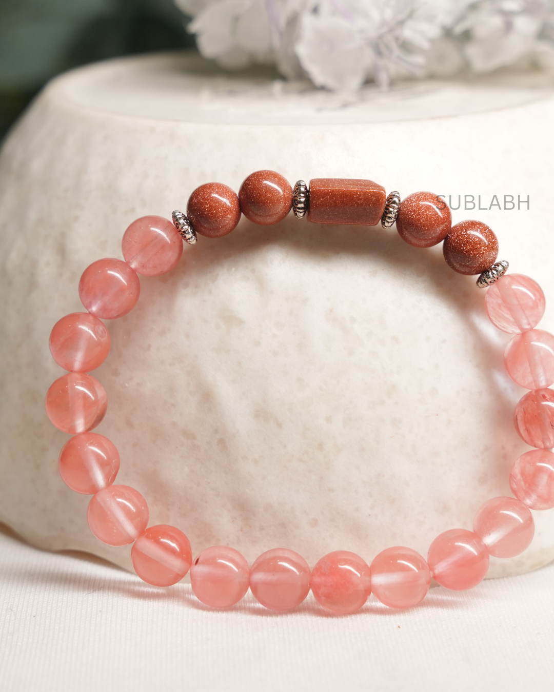 Premium Scorpio (Vrischika Rashi) Rudraksha & Agate Protection Bracelet | Mangal Manifestation Band