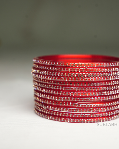 Bahaar Bangles-Uniform Gem Stone 4 Square(Dozen)