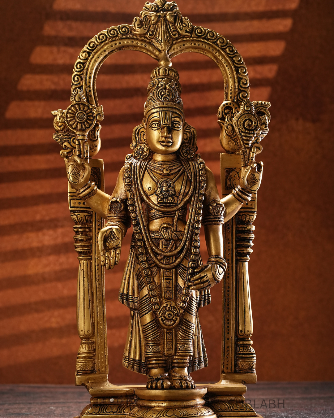 Sublabh Pure Brass Tirupati Balaji Statue – Sacred Venkateswara Murti & Spiritual Companion for Home Altar
