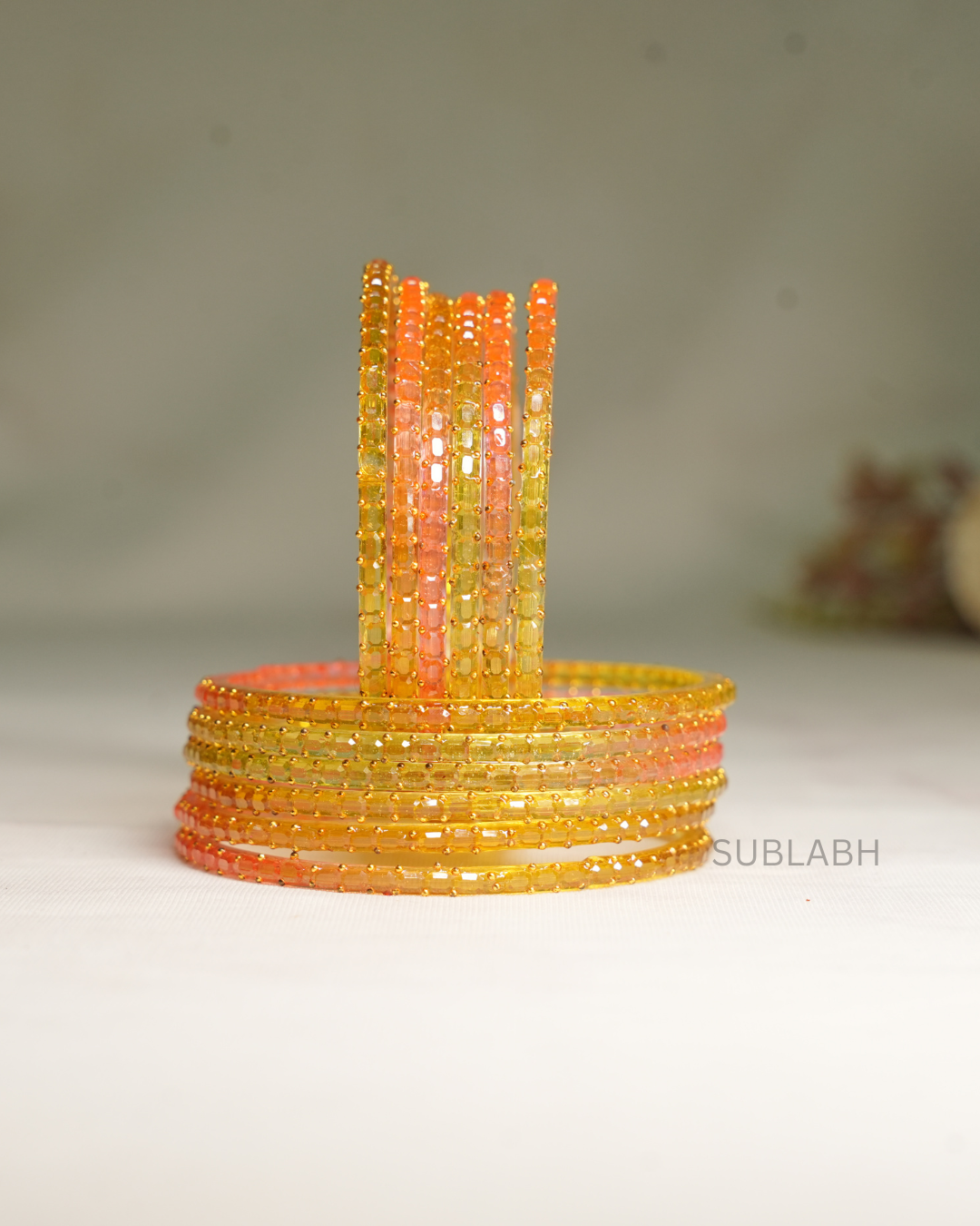 Bahaar Bangles - Double Dotted with Space between the two (Dozen)