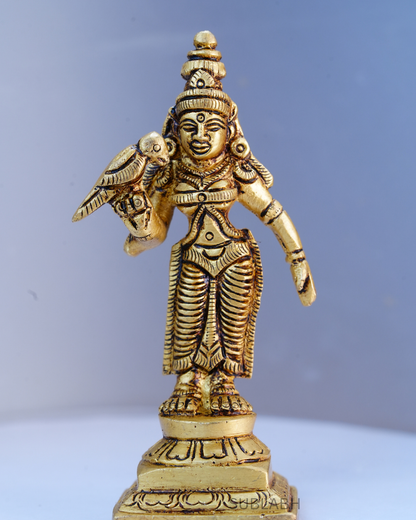 Sublabh Pure Brass Madurai Meenakshi Amman Idol – Queen Warrior Parvati Statue for Courage & Marital Harmony