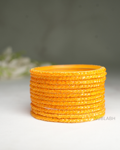 Bahaar Bangles - Spaced Double Dotted with Ridges(Dozen)