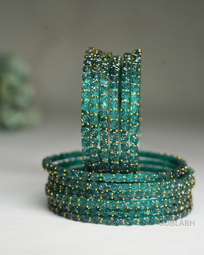 Bahaar Bangles - Spaced Double Dotted (Dozen)