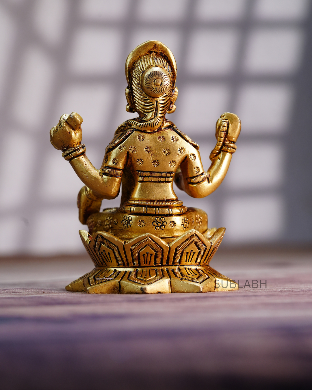 Sublabh Pure Brass Bala Tripura Sundari Idol – Sacred Sitting Balambika Murti for Beauty, Bliss & Spiritual Awakening