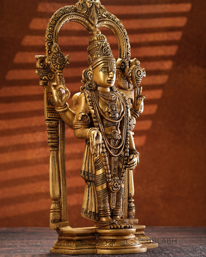 Sublabh Pure Brass Tirupati Balaji Statue – Sacred Venkateswara Murti & Spiritual Companion for Home Altar