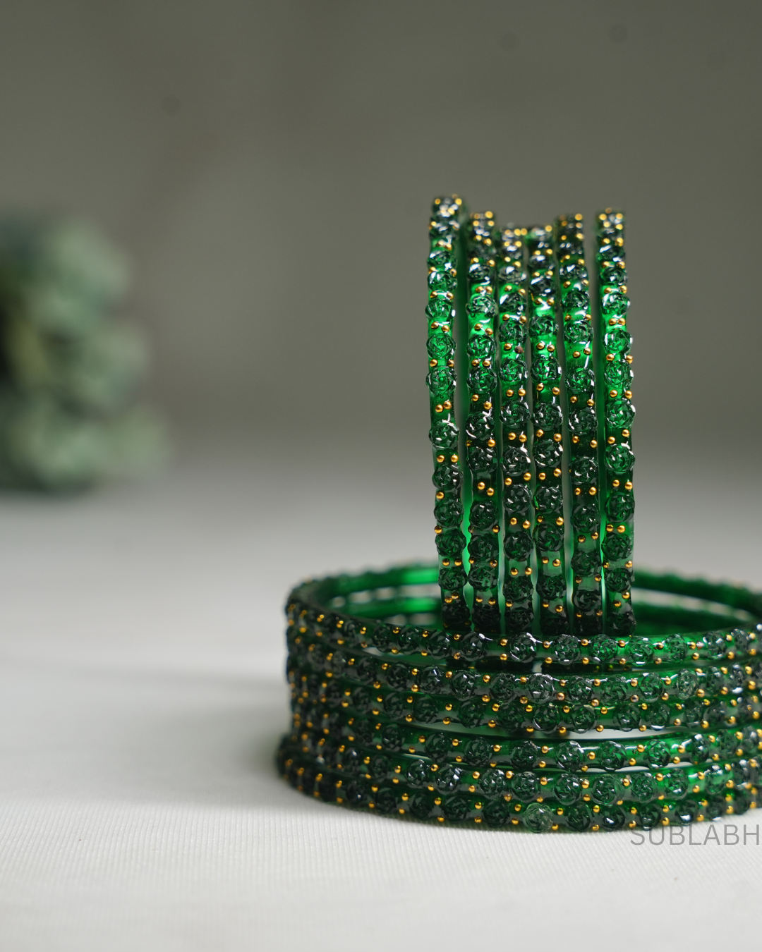 Bahaar Bangles - Spaced Double Dotted (Dozen)