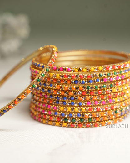 Bahaar Bangles- Uniform Gemstone across (Dozen)
