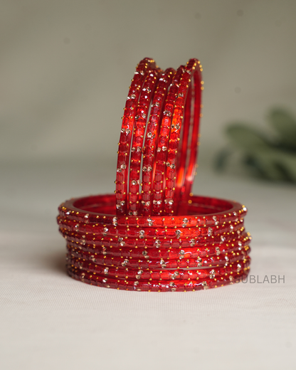 Bahaar Bangles - Star Speckled (more pronounced dots with less pronounced dots(Dozen)