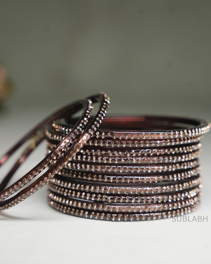 Bahaar Bangles - Closed Double dotted (Dozen)