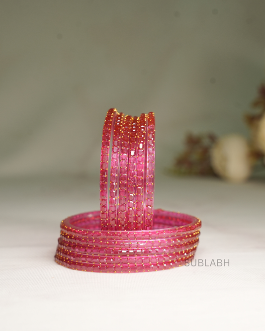 Bahaar Bangles - Double Dotted with Space between the two (Dozen)