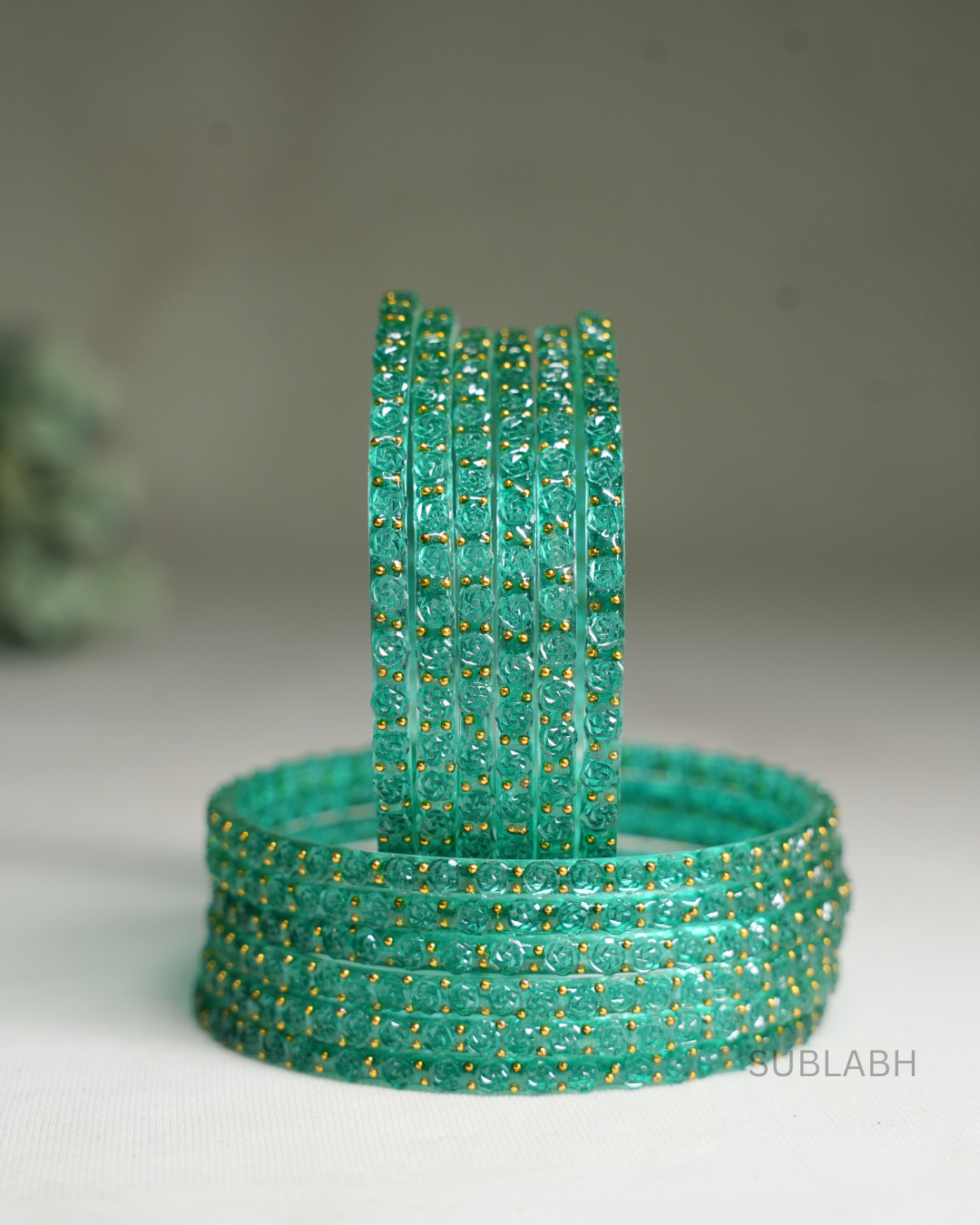 Bahaar Bangles - Spaced Double Dotted (Dozen)