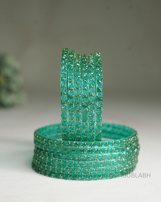 Bahaar Bangles - Spaced Double Dotted (Dozen)