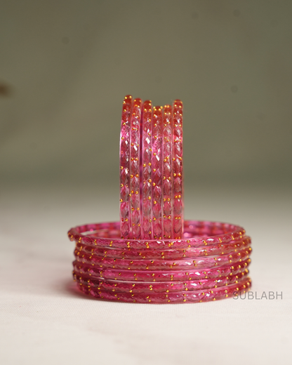 Bahaar Bangles- Non- uniform double Dotted (Dozen)
