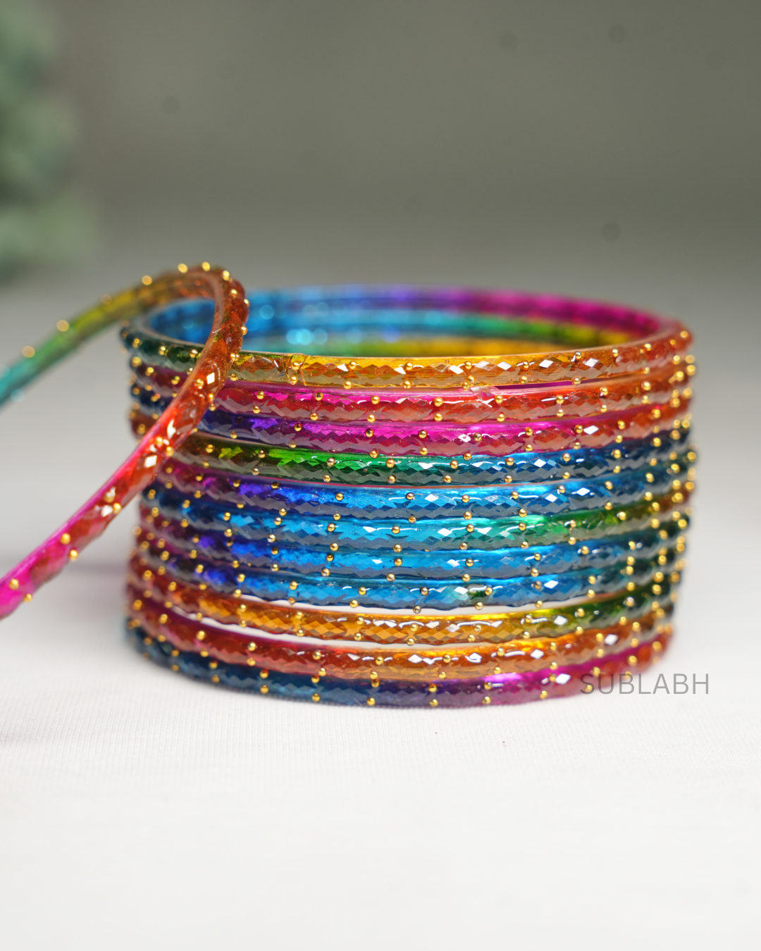 Bahaar Bangles - Spaced Double Dotted (Dozen)