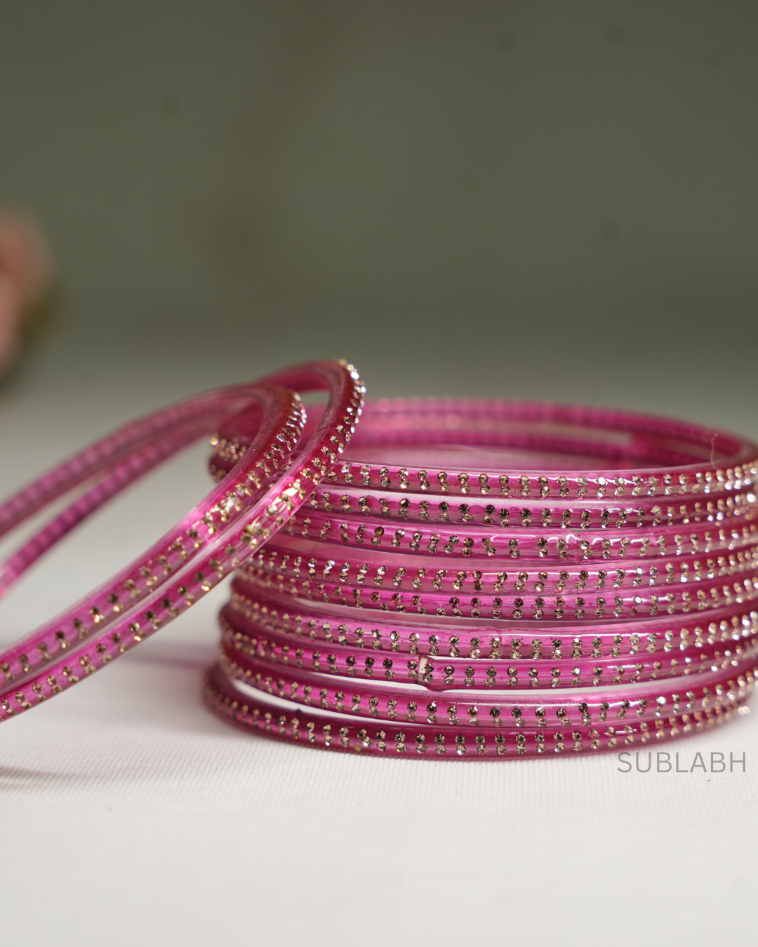 Bahaar Bangles-Uniform Gem Stone 4 Square(Dozen)