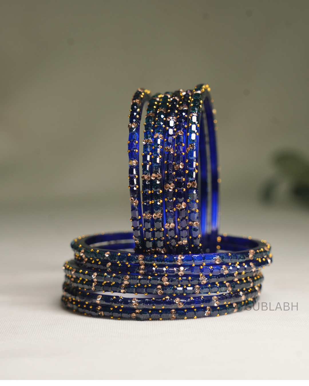 Bahaar Bangles - Star Speckled (more pronounced dots with less pronounced dots(Dozen)
