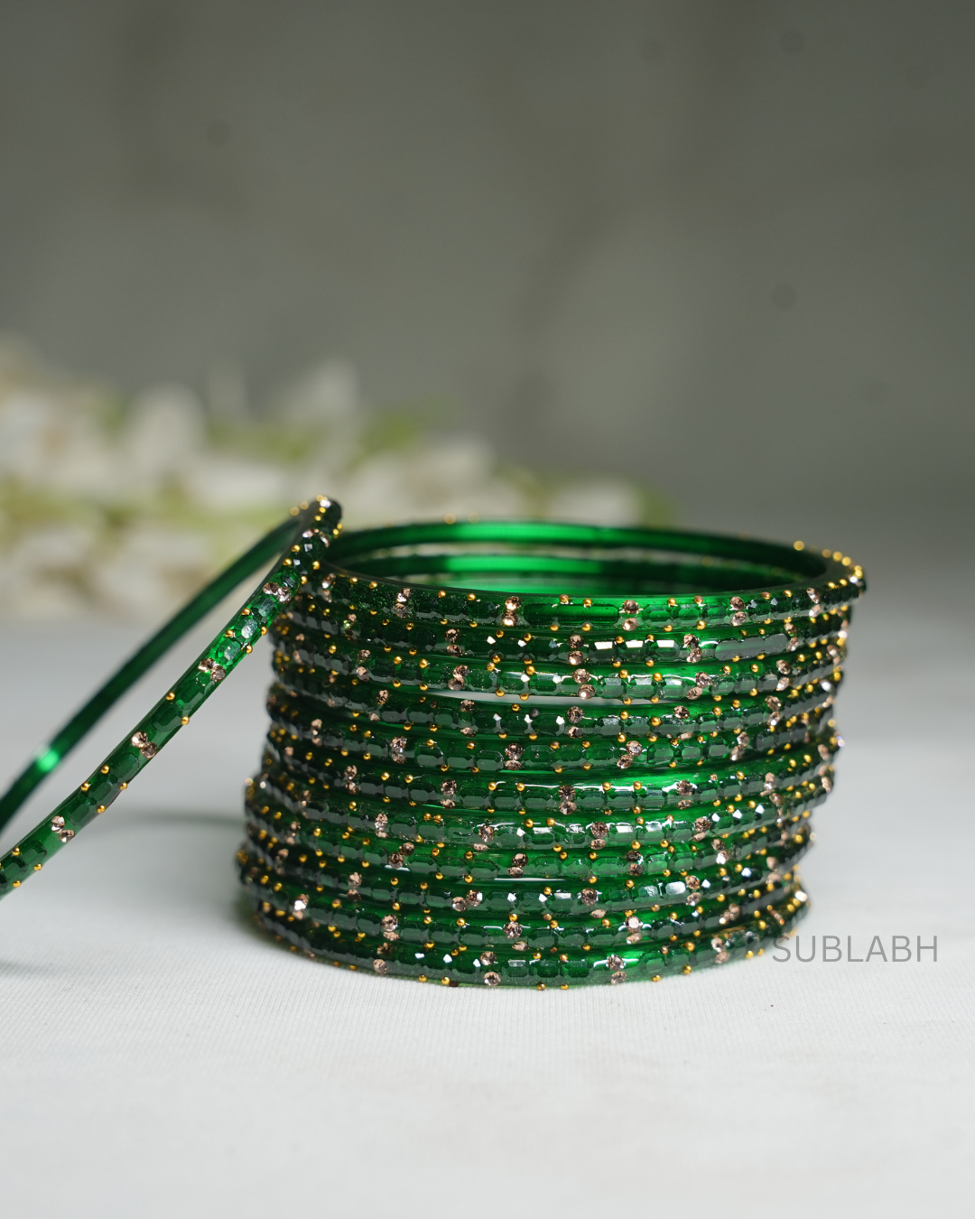 Bahaar Bangles - Spaced Double Dotted with Ridges(Dozen)
