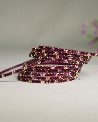 Bahaar Bangles - Clustered Gemstone with dots(Dozen)