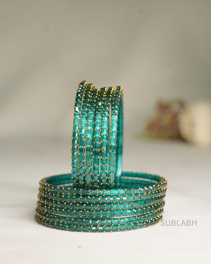 Bahaar Bangles - Double Dotted with Space between the two (Dozen)