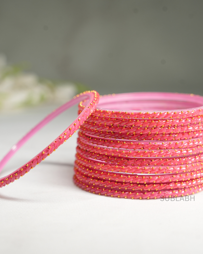 Bahaar Bangles - Spaced Double Dotted with Ridges(Dozen)