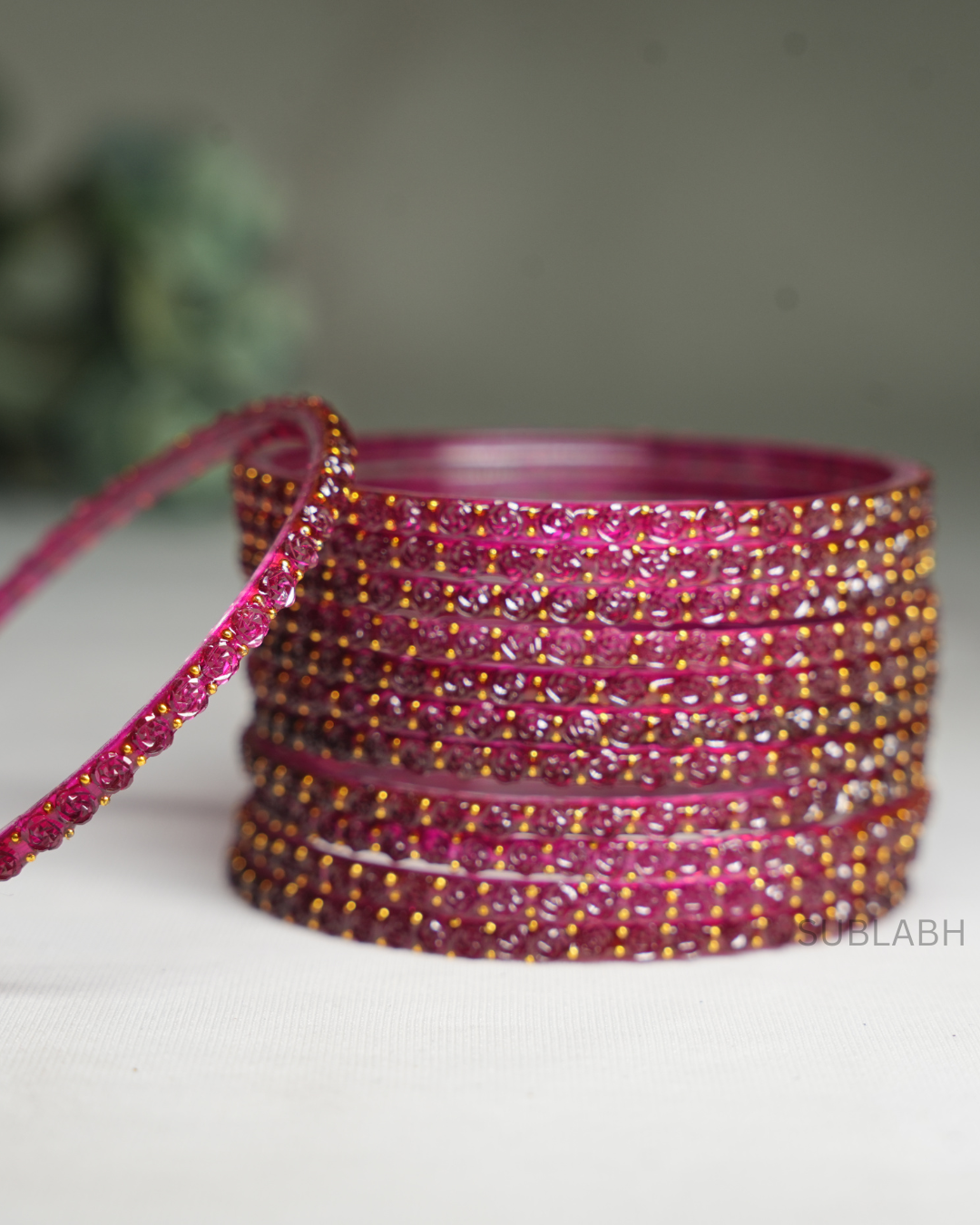 Bahaar Bangles - Spaced Double Dotted (Dozen)