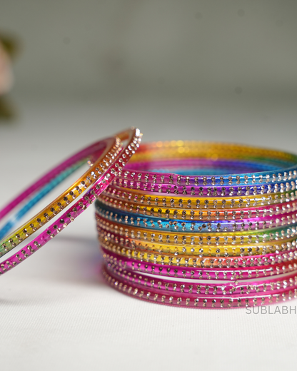 Bahaar Bangles - Closed Double dotted (Dozen)