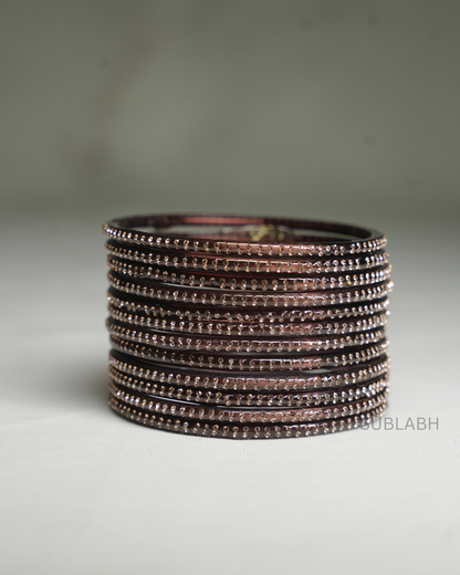 Bahaar Bangles-Uniform Gem Stone 4 Square(Dozen)