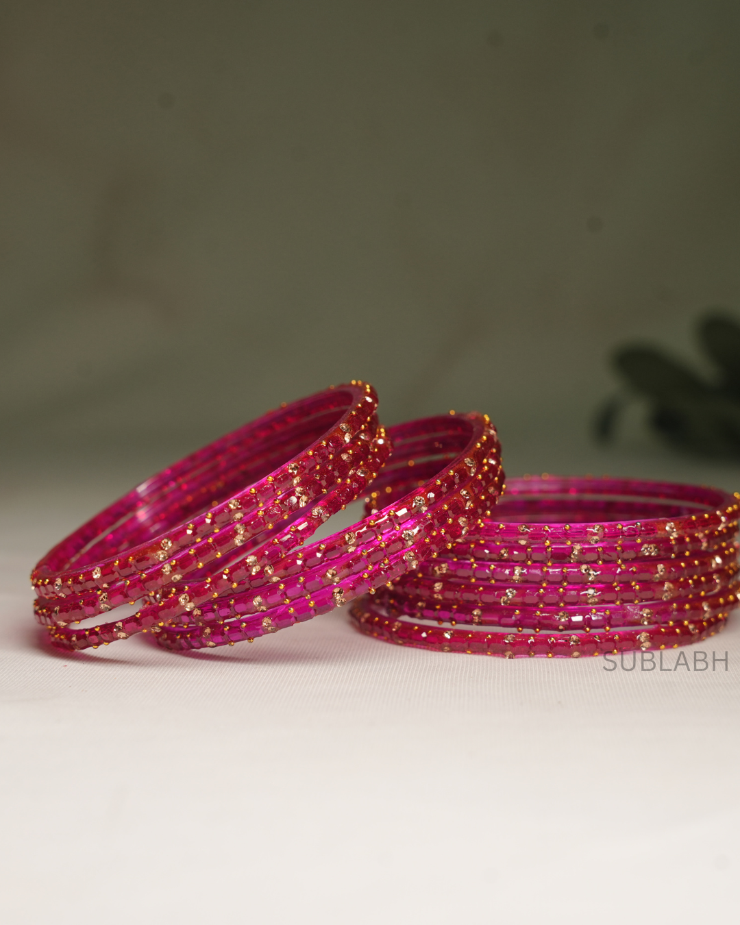 Bahaar Bangles - Star Speckled (more pronounced dots with less pronounced dots(Dozen)
