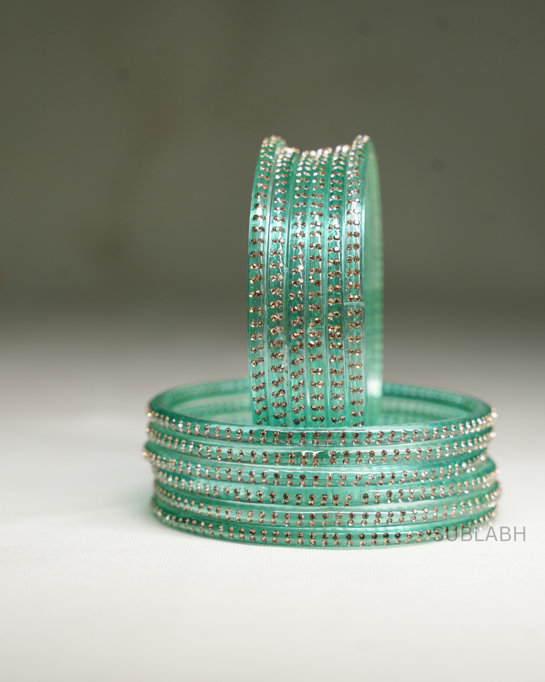 Bahaar Bangles-Uniform Gem Stone 4 Square(Dozen)