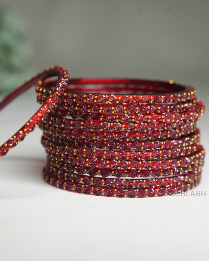Bahaar Bangles - Spaced Double Dotted (Dozen)