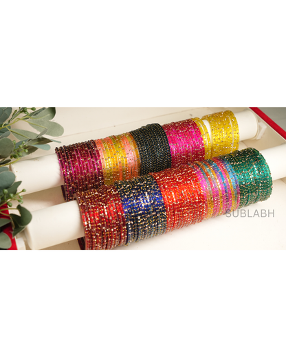 Bahaar Bangles - Star Speckled (more pronounced dots with less pronounced dots(Dozen)