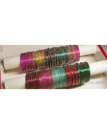 Bahaar Bangles-Uniform Gem Stone 4 Square(Dozen)